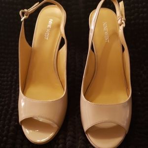 Nine west nude heels